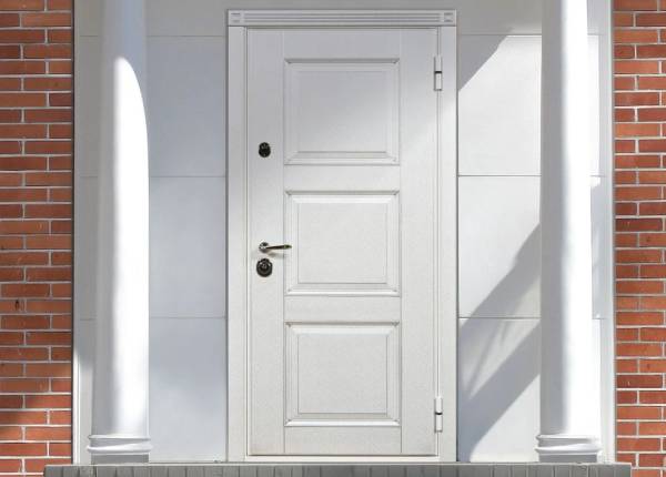Входная дверь из пластика в дом в Фрязино