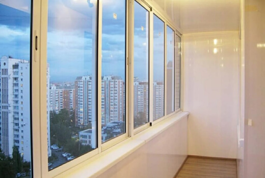 Холодное остекление лоджии в Фрязино