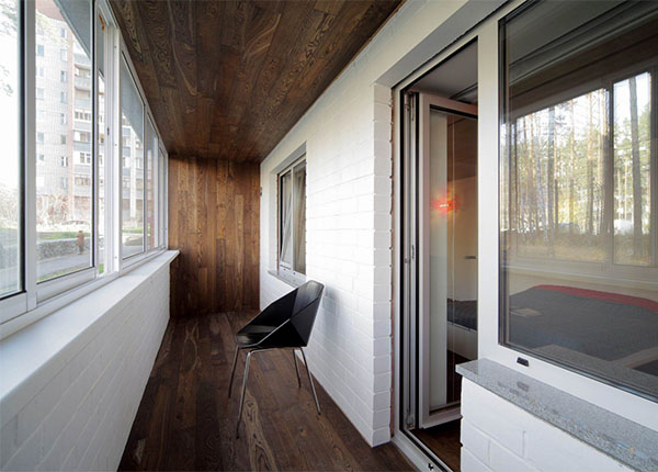 Утепление и отделка лоджии ламинатом в Фрязино